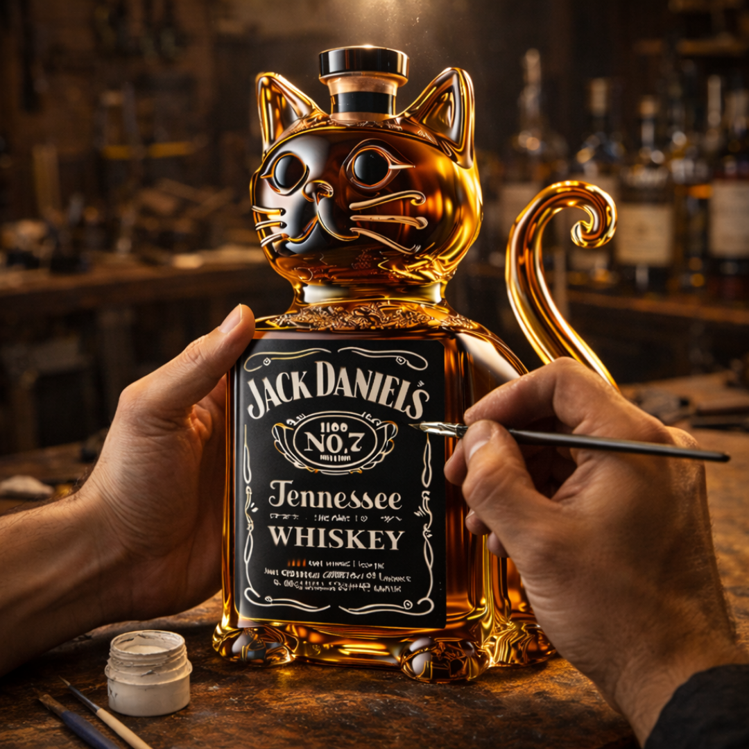 Láhev Whisky - Edice Kočka